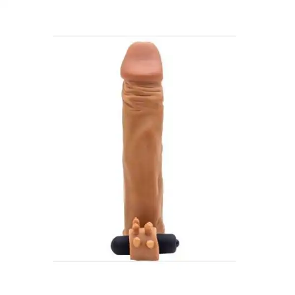 2 Extra Inches Vibrating Penis Sleeve