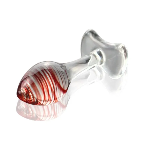 Glass Anal Butt Plug Unisex (Brown)