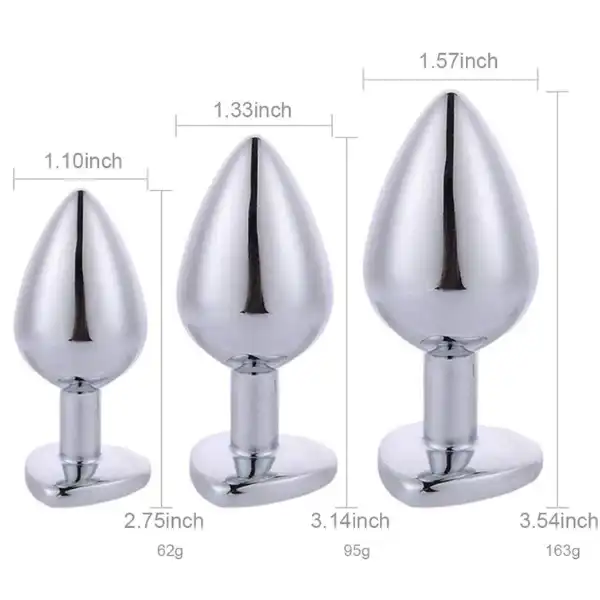 3Pcs Heart Shaped Anal Training kit