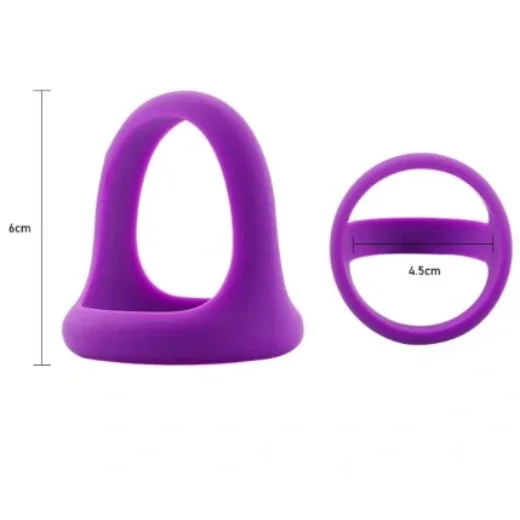 3 Holes Cock Ring with Strong Grip Black Color Mens penis Cock Ring