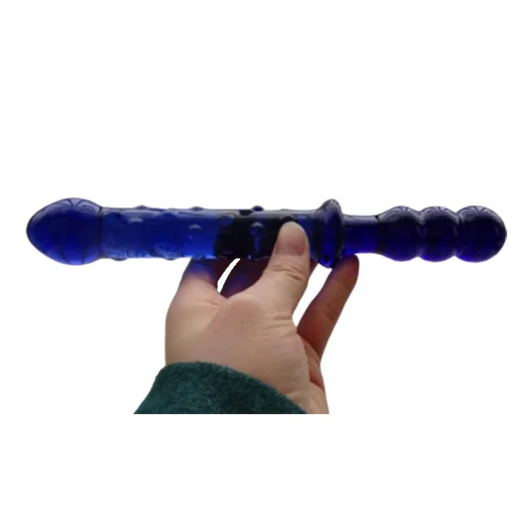 Crystal Double Head Glass Dildo Anal Butt Plug