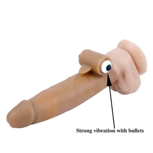 5.5 Inch Liquid Silicone Vibrating Penis Sleeve