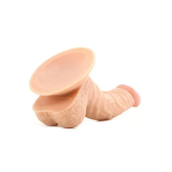 6 Inch Curved Dildo Real Feel Dildo With Ball