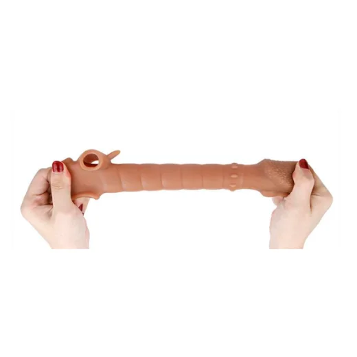 6.1 Inch Ribbed Vibrating Cock Sleeve Penis Enhancer