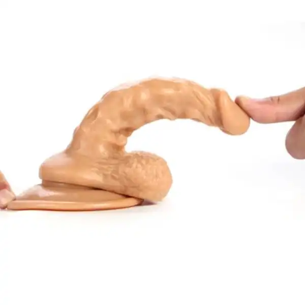 6.1 Inch Strong Suction With Balls Dildo