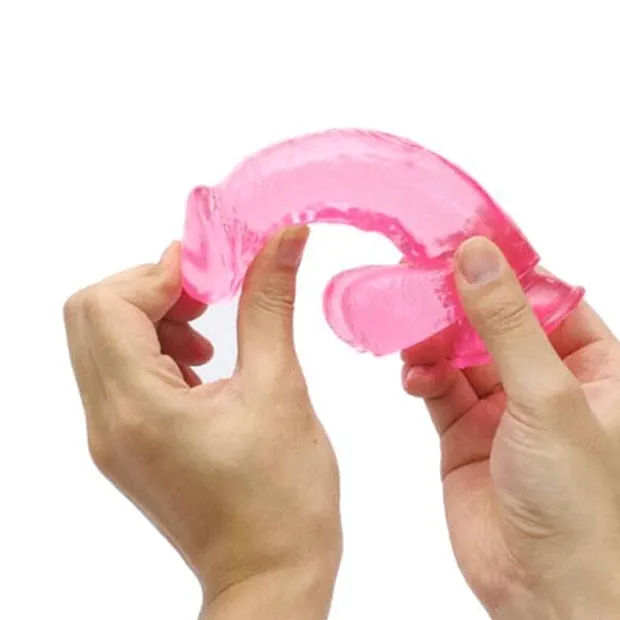 6.5 Pink Jelly Transparent Dildo