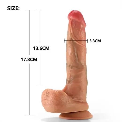 7 Inch Liquid Realistic Suction Dildo