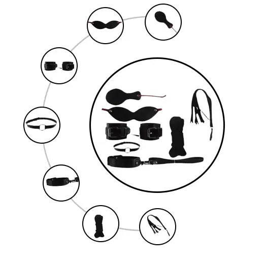 7 Pcs BDSM Bondage Restraints Set