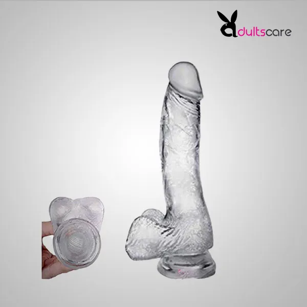 8.5 Inch Transparent Jelly Dildo