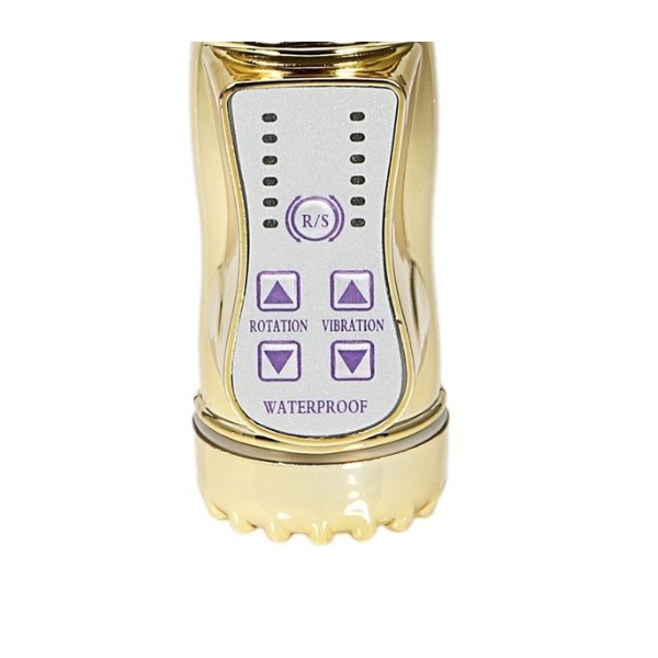 8 Speed Rotating Bead Golden Vibrator