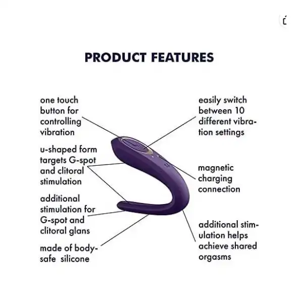 APP Control Satisfyer Clitoral and G-Spot panty Vibrator