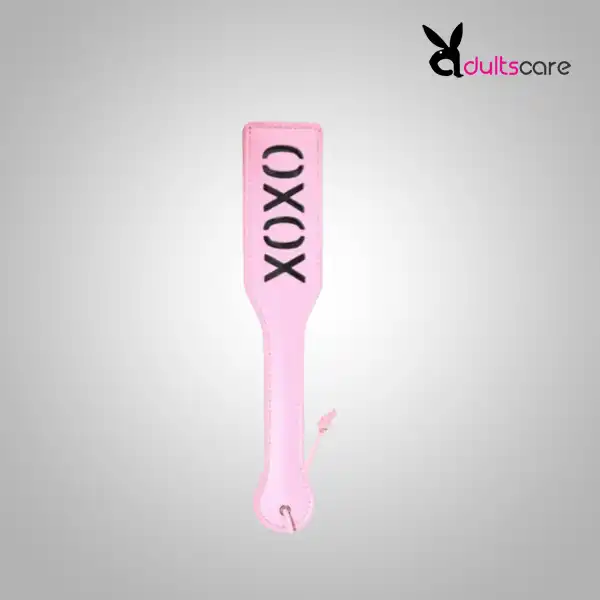 Adult Game PU Leather Hand Shank Whip (Pink /Black)