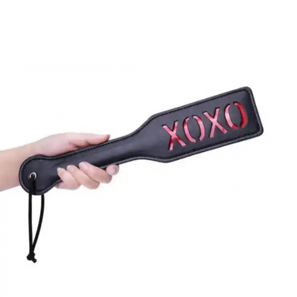 Adult Game PU Leather Hand Shank Whip (Pink /Black)