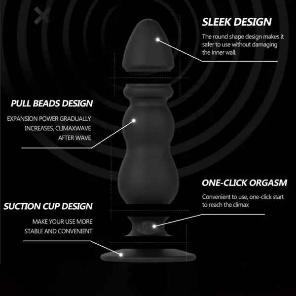 Remote Control Anal Beads Prostate Massager