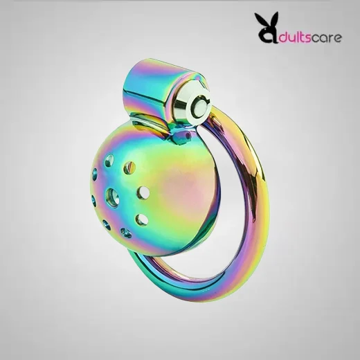 Inverted Flat Metal Chastity Device Lock for Men