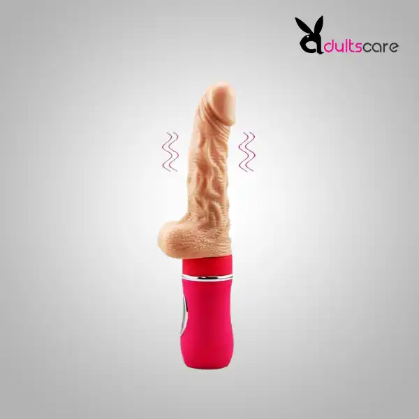 Automatic Telescopic Dildo Heating Vibrating pumping Sex machine