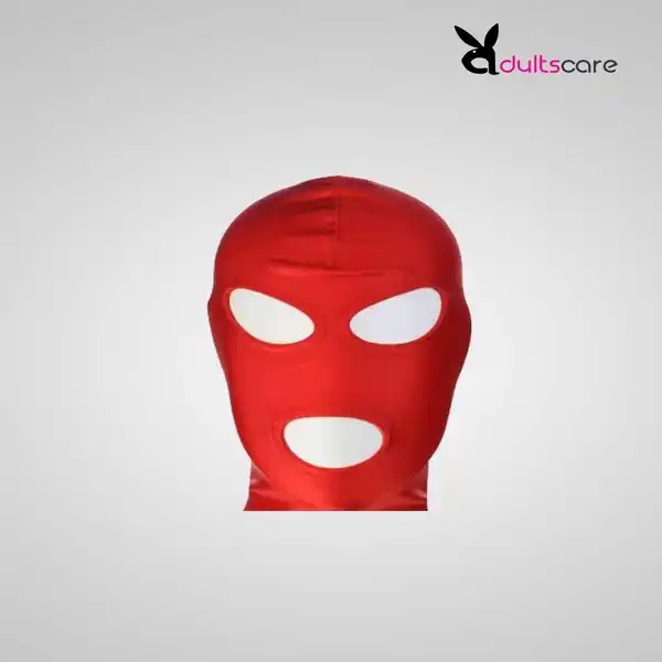 BDSM Hood Fetish Locking Open Mouth Eyes Mask