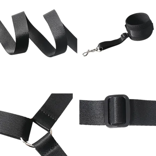 Bed Restraints with Hand Cuffs & Ankle Cuff Premium Straps Bondage