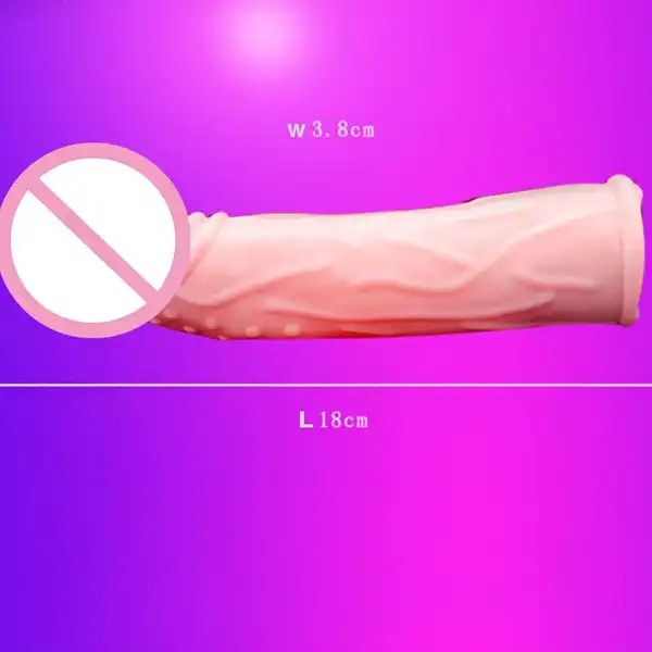 Big Penis Reusable Condom Sleeve