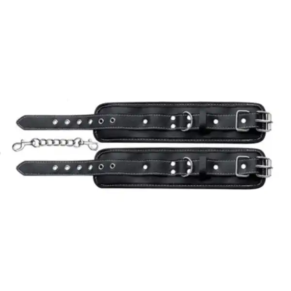 Black and White soft luxury Handcuff