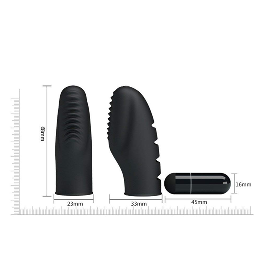 Black Bullet Finger Vibrator