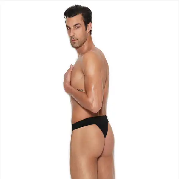 Black Hot Mens Thong