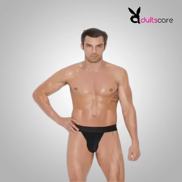 Black Hot Mens Thong