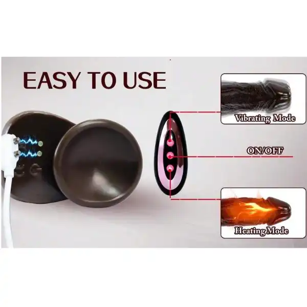 Black Thrusting for Woman silicone Heated Sucker Penis Remote Dildos