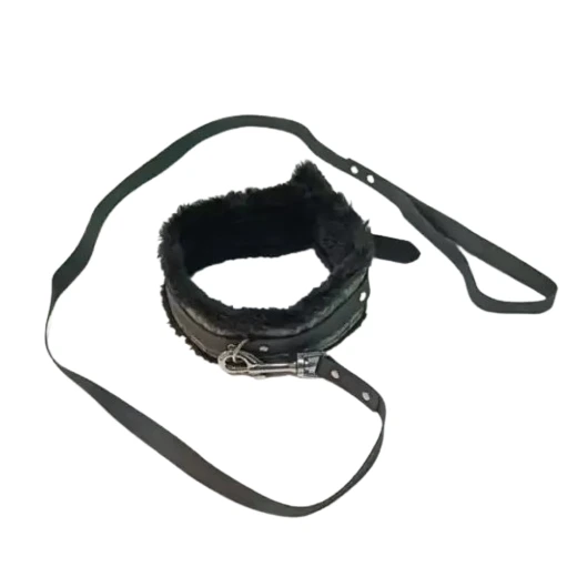 Bondage Restraints set, handcuffs, ankle cuffs, collar and leash