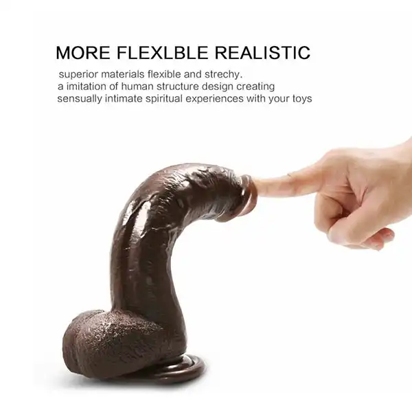 Chocolate Cock 8 Inch Realistic Dildo
