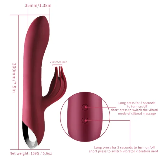Clitoris G-spot Stimulation with 10 Modes Vibrations Dual Motor Stimulator