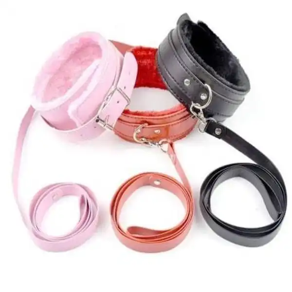 Collar with Leash Fetish BDSM Dog Slave