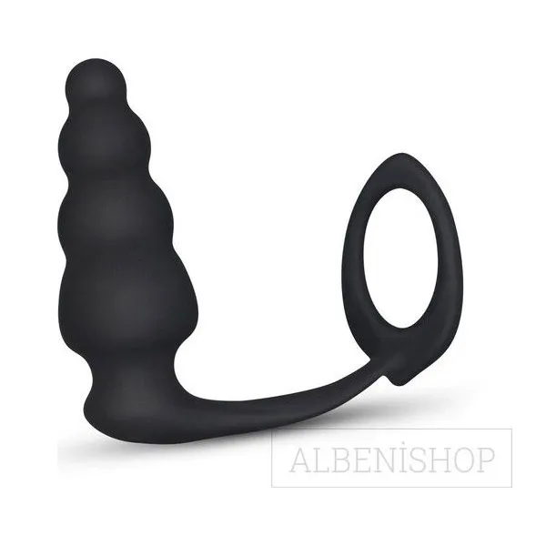 Combo Master Cock Ring and Anal Plug