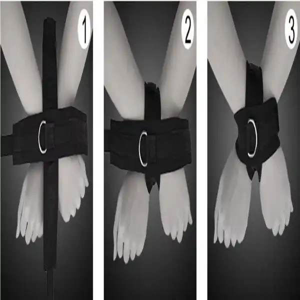 Cross Handcuffs BDSM Adjustable Restraints