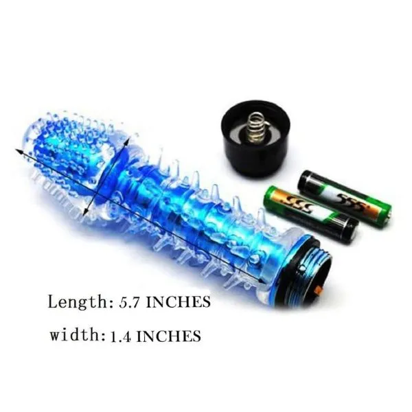 Crystal G-Spot Single Massager With Barbed For Female