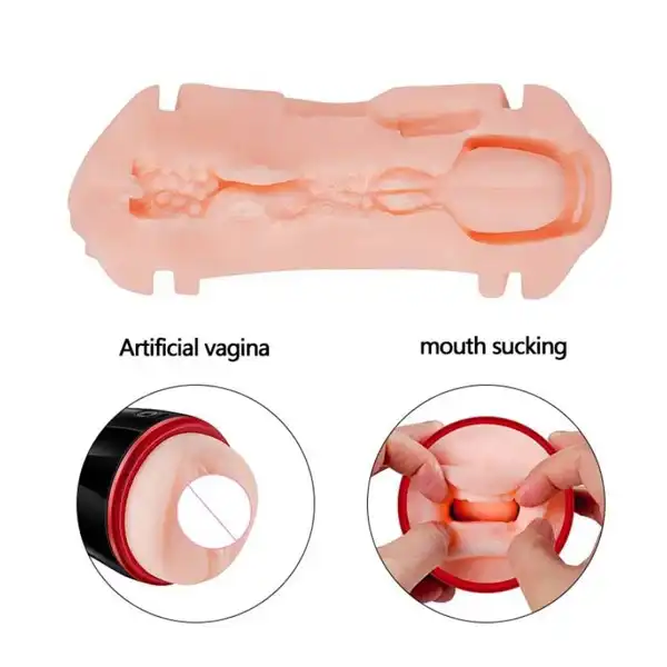 Double Vagina Male Masturbator Real Pussy for Men