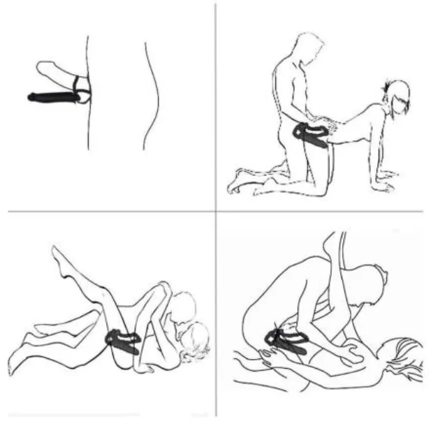 Double Penetration Penis Strap on Anal Dildo