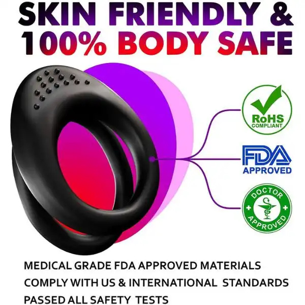 Double Cock Ring Ball Strap Penis Ring Enlarger