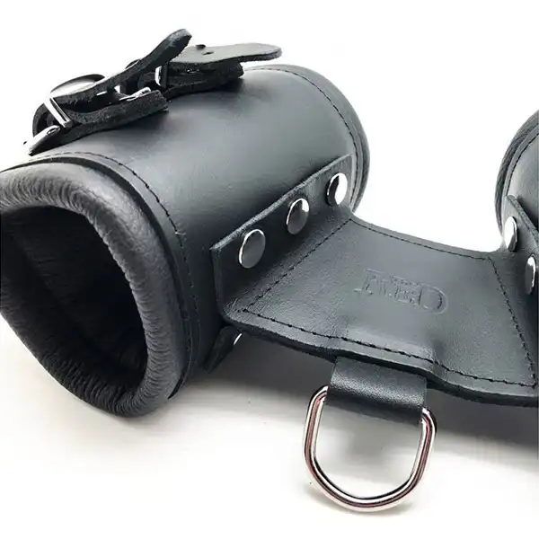 Faux Leather Handcuffs