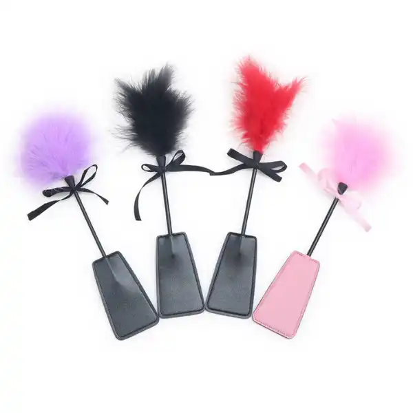 Vaginal Slapper Flirting Whip BDSM Adult Sex Toy Feather Foreplay Couple Game