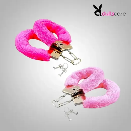 Furry Cuffs Working Metal Handcuffs with Keys