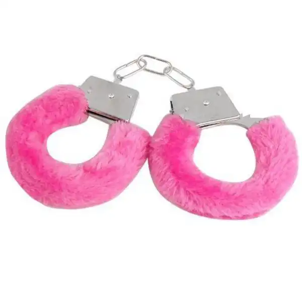 Furry Cuffs Working Metal Handcuffs with Keys