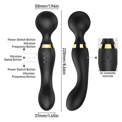 G-Spot Clitoral Multi Vibrating Wand Massager