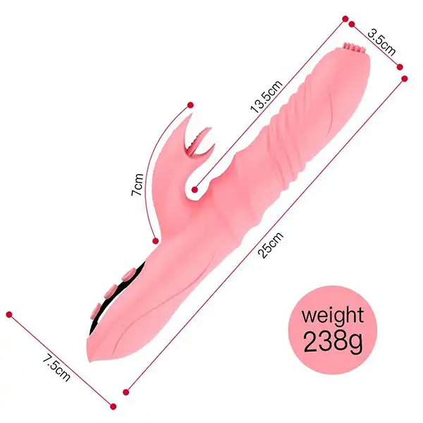 G spot and Clit Stimulator vibrator with Nipple Oral