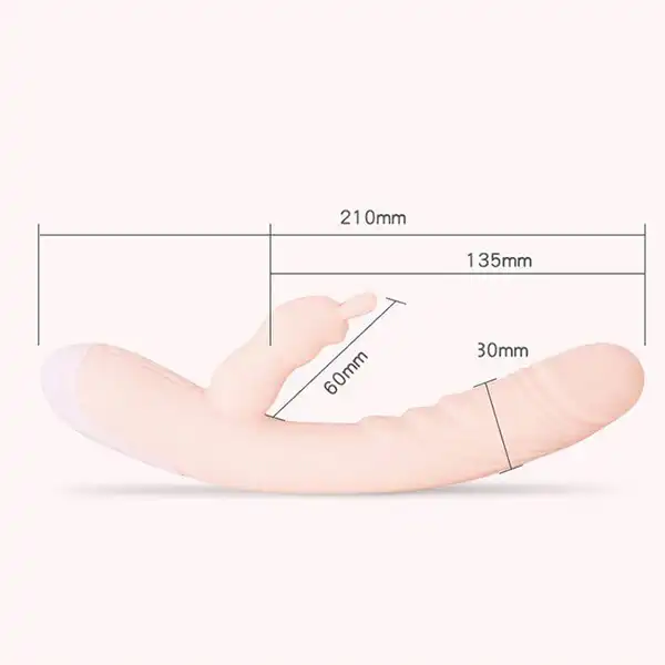 G-spot Rabbit Vibrator Double Stimulation Dildo Vibrator For Women Clitoris