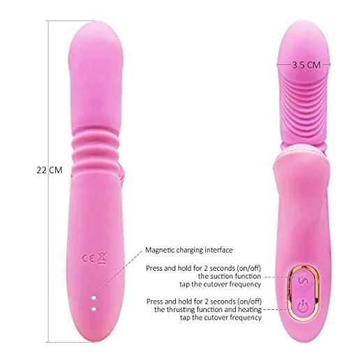 7 Powerful Modes Thrusting Clitoris and G-spot Stimulation Vibrator for Couples
