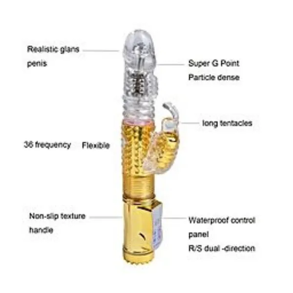 Golden Jack Rabbit Vibrator