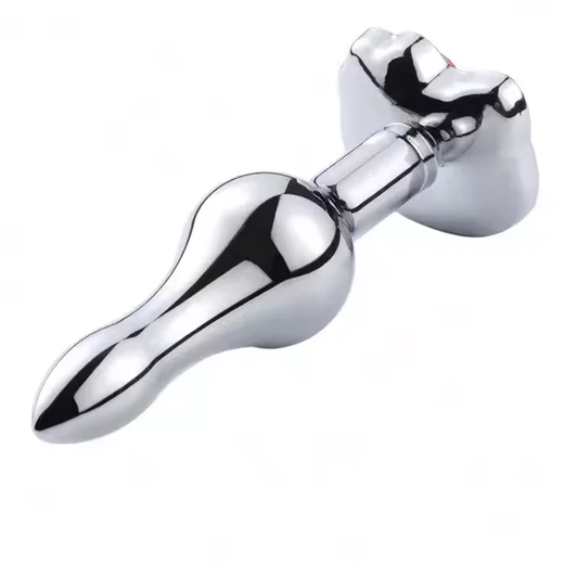 Heart Shape Metal Jewel Crystal Anal Butt Plug