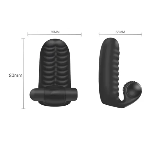Luxury Silicone G spot Clitoris Vibrator Finger Masturbator Vagina Anal Stimulator