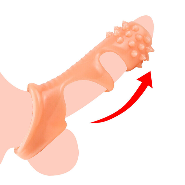Male Penis Sleeve Girth Reusable Condom